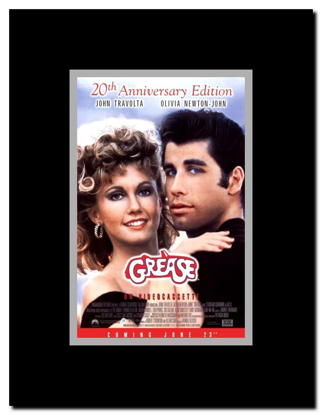 Grease Framed Movie Poster