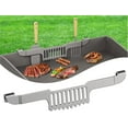 thumbnail image 1 of Grease Gate Spatula Holder for Blackstone Griddle,11.8 Inch Magnetic Design Stainless Steel Grease Trap Grill Food Mesh Screen Block Hold Rack Griddle Accessories for Blackstone(Silver), 1 of 7