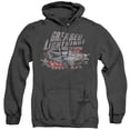 thumbnail image 1 of Grease Greased Lightening Adult Heather Hoodie Sweatshirt Black, 1 of 1