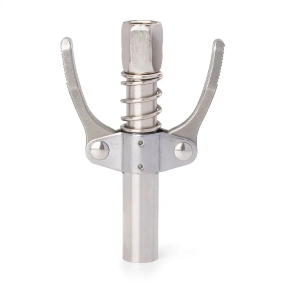 Grease Gun Coupler Double Handle High Pressure Quick Release Lock Oil Nozzles