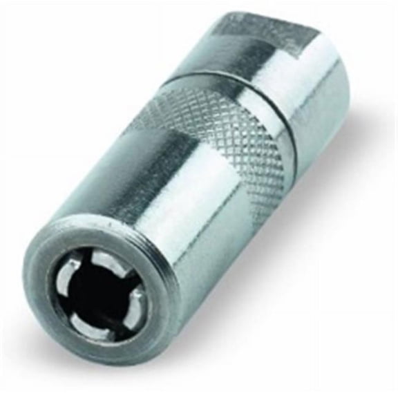 Grease Gun Coupler, Standard Duty, 1/8" Npt Threads, Spring Loaded Ball Check, 6000 Max Psi