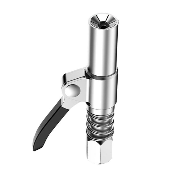 Grease Gun Coupler - Universal 1/8" NPT Fitting, 10000 PSI, Zero-Leak Design, Fits Most Zerk Nipples (Standard, Lincoln, Alemite), Easy-Release Lever, Industrial Strength