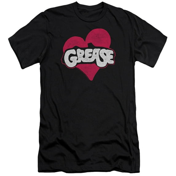 Grease - Heart - Premium Slim Fit Short Sleeve Shirt - XX-Large