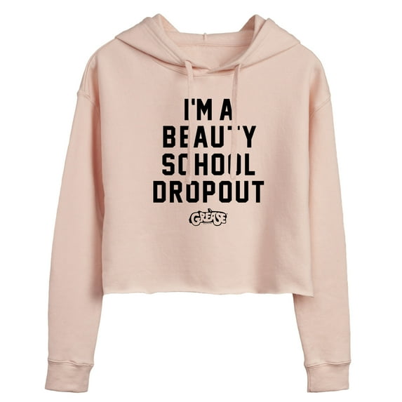Grease - I'm a Beauty School Dropout - Juniors Cropped Pullover Hoodie