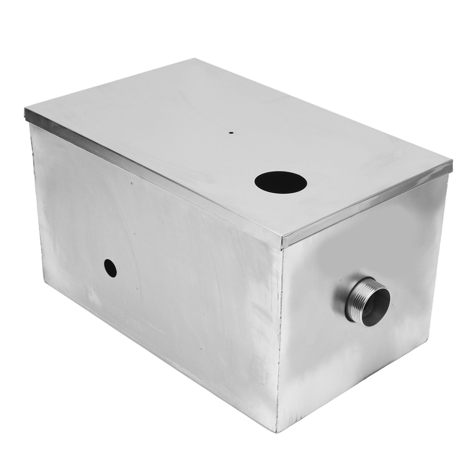 Grease Interceptor, High Flowing Grease Trap Stainless Steel Easy