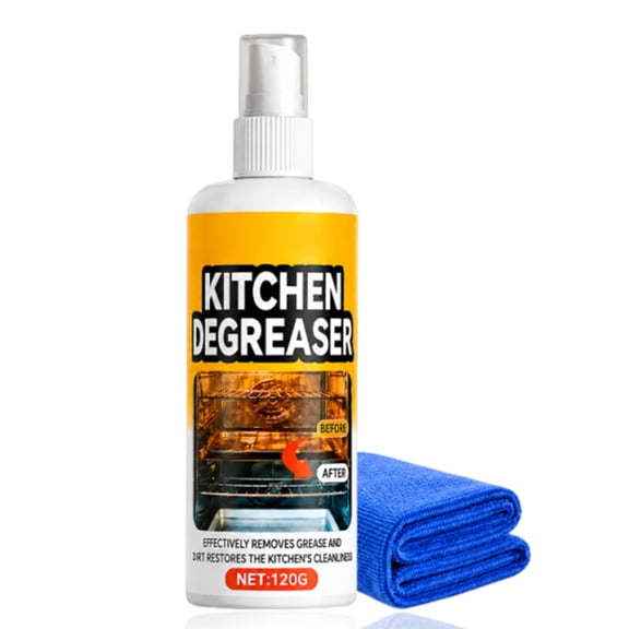 Bbq Grill Cleaner Spray, 4 Fl Oz, Multi-Use Heavy Duty Degreaser for Grills and Smokers, Easy Spray Application, Outdoor Use, Fast-acting Grease Removal