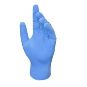 Grease Monkey Pro Cleaning, Disposable Nitrile Gloves, Blue, 100 Count Traction Grip Gloves, Male, Large