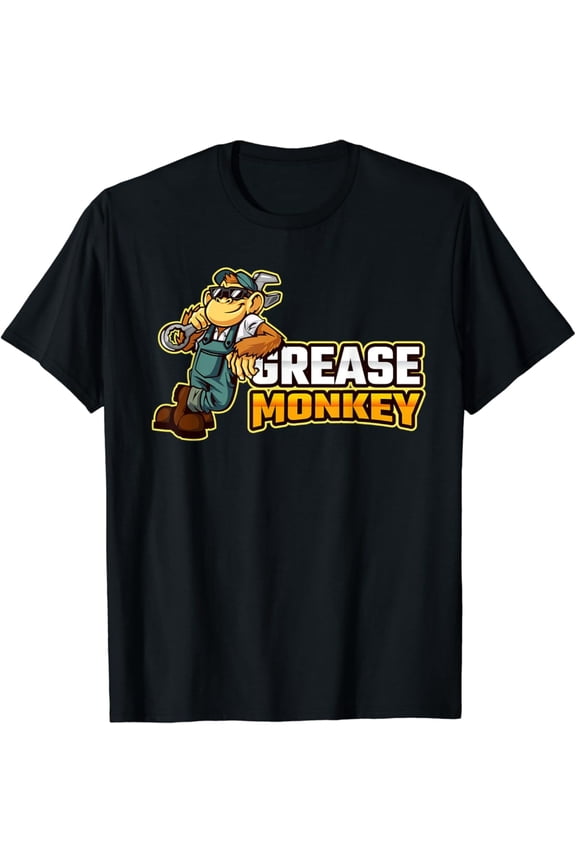 Grease Monkey Garage Tool Classic Cotton Tee Graphic T-Shirt
