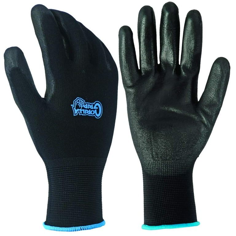 Grease Monkey Gorilla Grip Slip Resistant Gloves 5 Pack, Medium