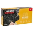 thumbnail image 1 of Grease Monkey Nitrile Disposable Gloves, Latex Free, Touchscreen, Black, Large, 50 Pack, 1 of 9