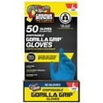 thumbnail image 1 of Grease Monkey Pro Cleaning, Disposable Nitrile Gloves, Blue, 50 Count Traction Grip, Male, Large, 1 of 7