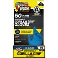 thumbnail image 1 of Grease Monkey Pro Cleaning, Disposable Nitrile Gloves, Blue, 50 Count, Traction Grip, Male X-Large, 1 of 6