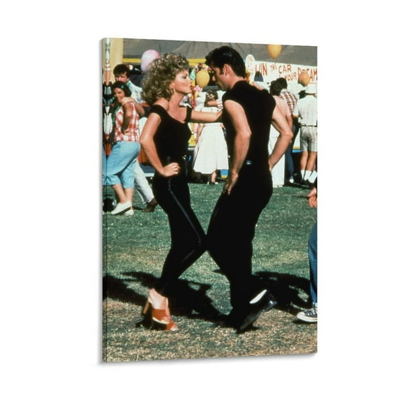 Grease Movie Poster (9) Artworks Canvas Poster Room Aesthetic Wall Art Prints Home Modern Decor Gifts 16x24inch(40x60cm)