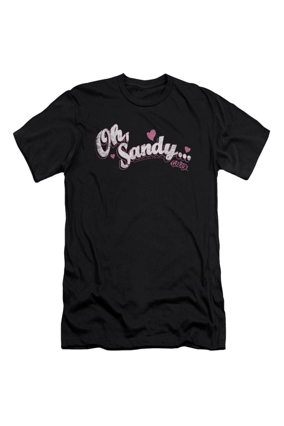 Grease Oh Sandy Adult 30/1 T-Shirt Black