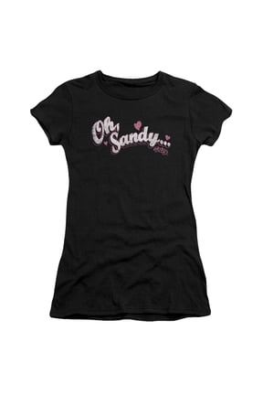 Grease Oh Sandy Junior Women's T-Shirt Sheer Black