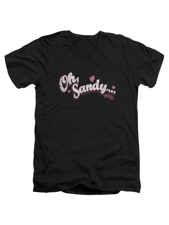 Grease - Oh Sandy - Slim Fit V Neck Shirt - Medium