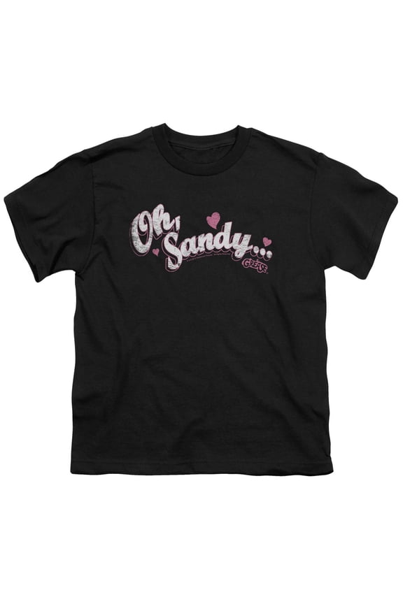 Grease Oh Sandy Youth 18/1 T-Shirt Black