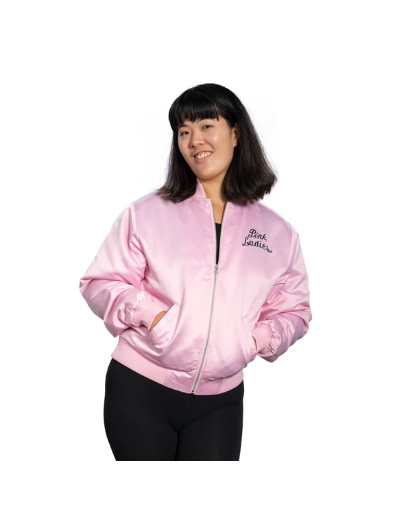 Grease Pink Ladies Costume Jacket 50s Outfit Halloween Cosplay for Womens