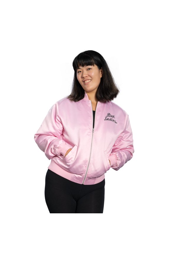 Grease Pink Ladies Costume Jacket 50s Outfit Halloween Cosplay for Womens