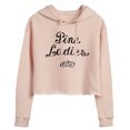 thumbnail image 1 of Grease - Pink Ladies - Cursive Writing - Juniors Cropped Pullover Hoodie, 1 of 5