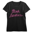 thumbnail image 1 of Grease Pink Ladies Logo Crew Neck Short Sleeve Women's Black T-shirt-Medium, 1 of 3