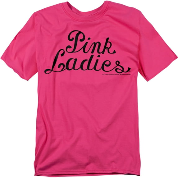 Grease Pink Ladies Logo Mens Short Sleeve Shirt