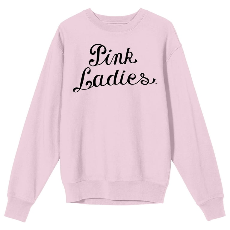 Grease Pink Ladies Logo Women's Pink Crew Neck Graphic Sweatshirt-XXL