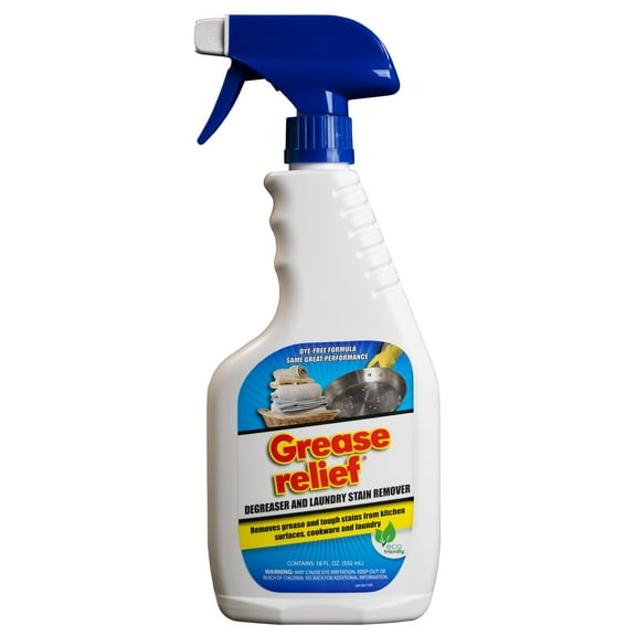 Grease Relief All Purpose Degreaser and Laundry Stain Remover, 18 Ounce