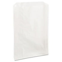 Grease-Resistant Single-Serve Bags, 6.5" x 1" x 8", White, 2,000/Carton | Bundle of 2