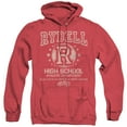 thumbnail image 1 of Grease Rydell High Adult Heather Hoodie Sweatshirt Red, 1 of 1
