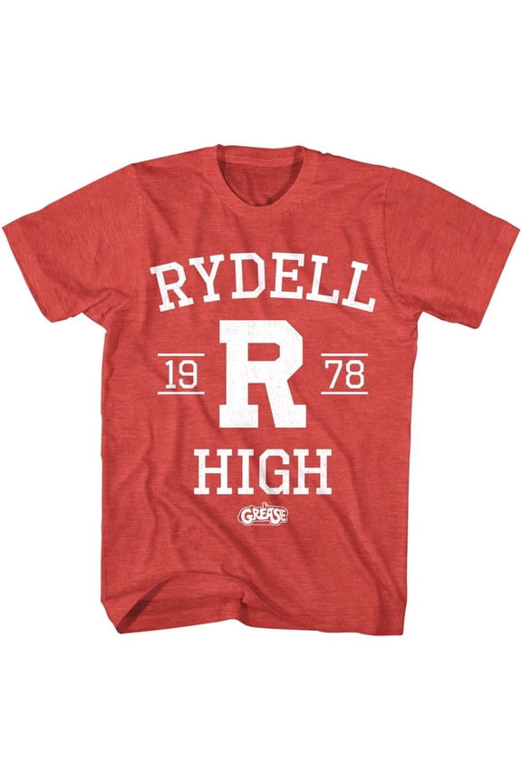 Grease Rydell High 78 Men's T Shirt (RedHeather, Adult2XL)