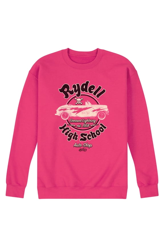 - Rydell High School Auto Shop - Est. 1958 - Men's Crew Neck Fleece Pullover