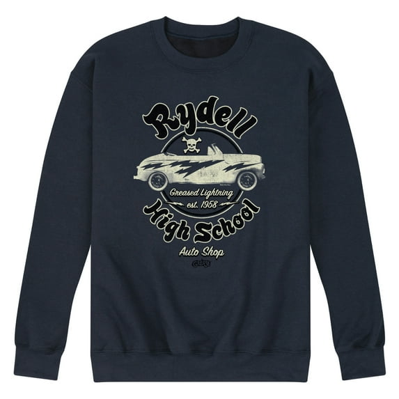 Grease - Rydell High School Auto Shop - Est. 1958 - Men's Crew Neck Fleece Pullover