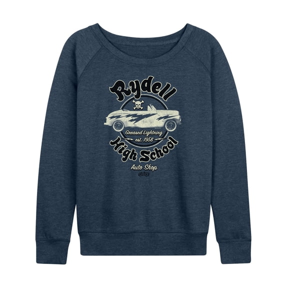 Grease - Rydell High School Auto Shop - Est. 1958 - Women's Lightweight French Terry Long Sleeve Shirt