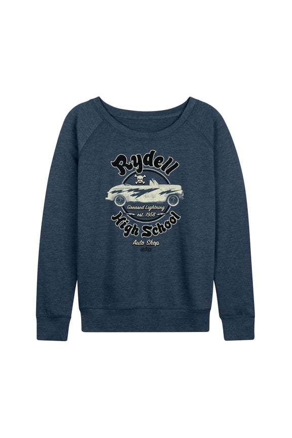 - Rydell High School Auto Shop - Est. 1958 - Women's Lightweight French Terry Long Sleeve Shirt