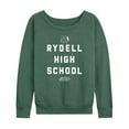 thumbnail image 1 of Grease - Rydell High School - Women's Lightweight French Terry Long Sleeve Shirt, 1 of 5