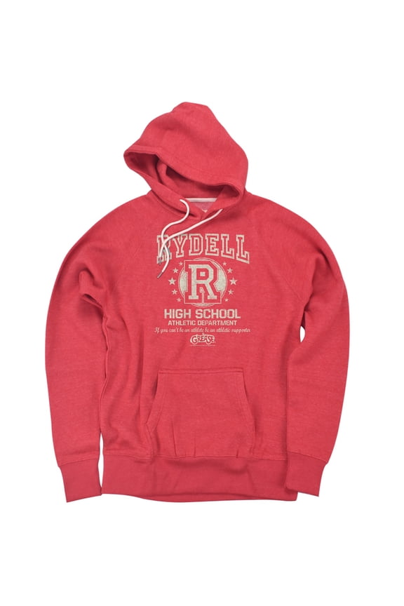 Rydell High Unisex Adult Slim Fit Pull-Over Heather Hoodie, Red, Small