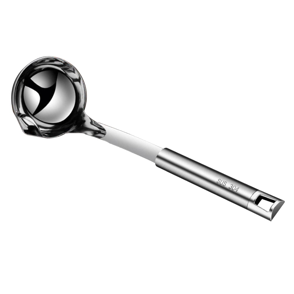 STRANDCHIC 1Pc Plated Silver Stainless Steel Kitchen Oil Filter Spoon ...