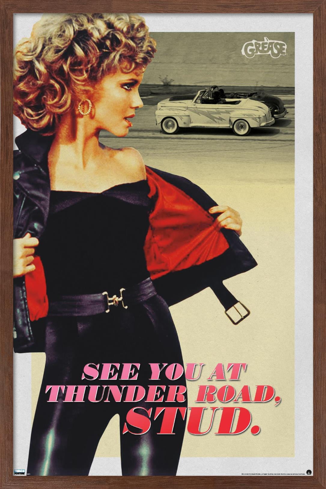 Grease - Stud Wall Poster, 14.725" x 22.375", Framed