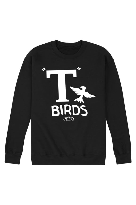 - T Birds - Rydell High School Mascot - Men's Crew Neck Fleece Pullover