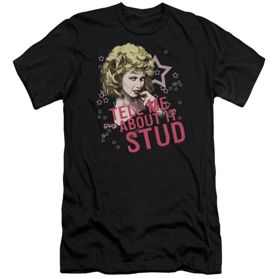 Grease - Tell Me About It Stud - Premium Slim Fit Short Sleeve Shirt - X-Large