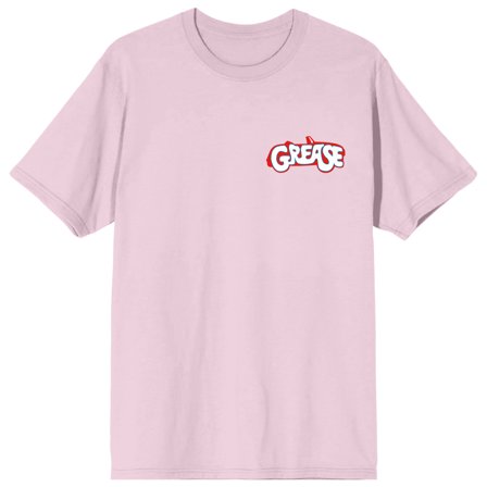 Grease Tell Me About It, Stud Women's Pink Short Sleeve Crew Neck Sleep Shirt-XL