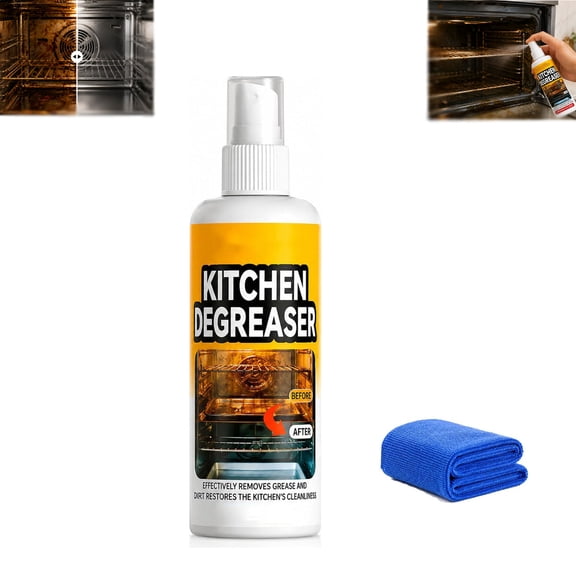 Greasekiller Bbq Spray, Greasekiller Spray Grill Cleaner, Grease Killer Heavy Duty Degreaser, Fast-Acting Grease Removal for Grills, Stovetops, and All Kitchen Surfaces