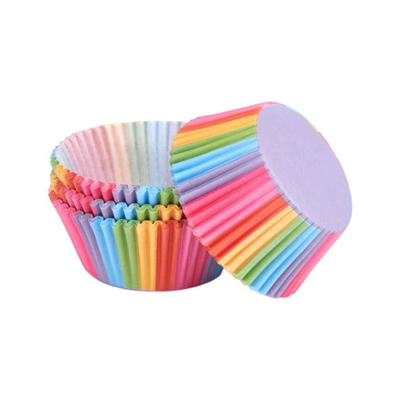 Greaseproof Baking Cups, 100 Pack Non Stick Muffin Liners, Standard Size Food Grade Paper Cupcake Liners for Baking Cupcakes Muffins and Party Desserts
