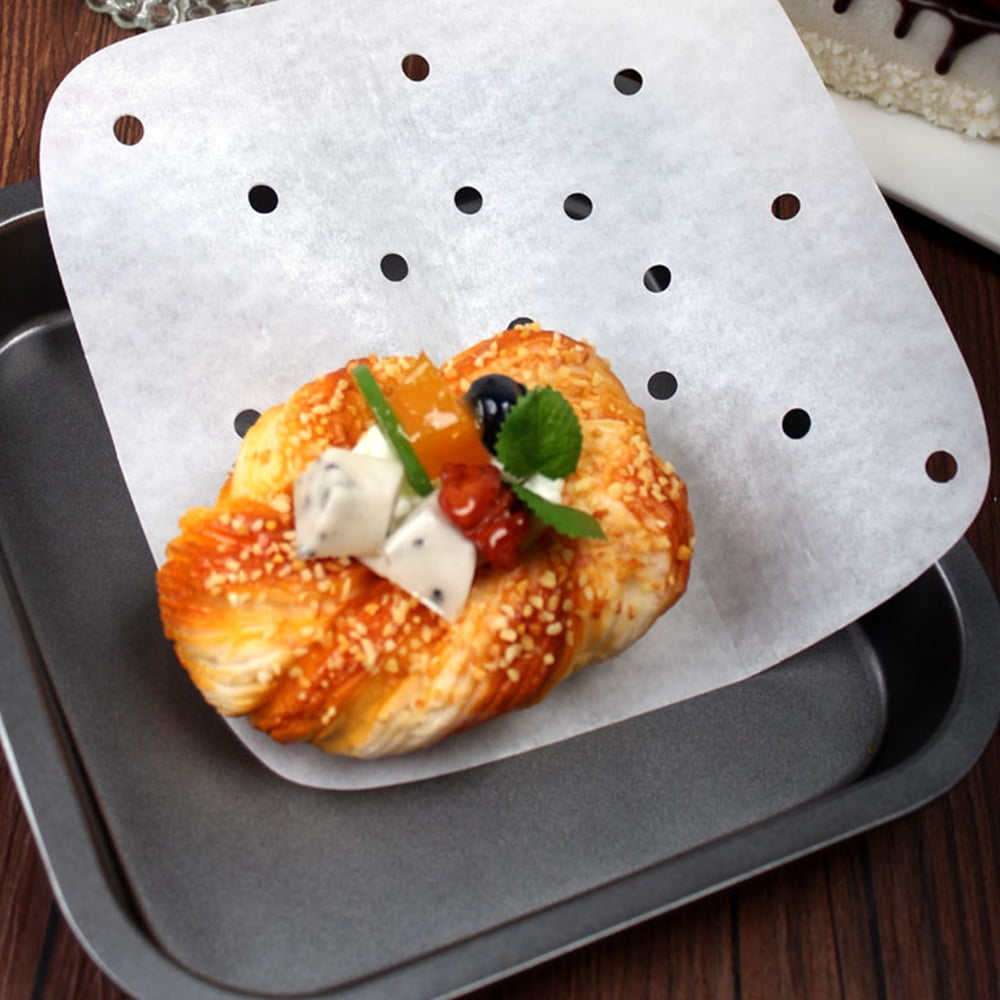 Greaseproof paper plate,Pieces Air Fryer Nonstick Paper Natural Dsfen