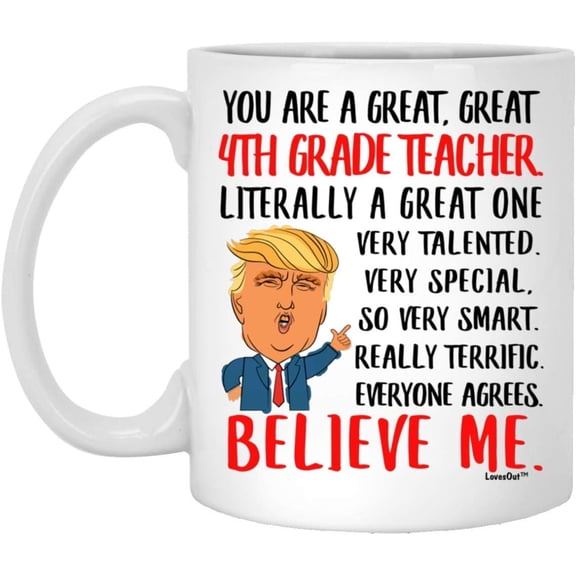 Great 4th Grade Teacher Gifts For Birthday Ideas Funny Mugs For Coworkers Coffee Cup White 11oz Christmas 2022 Gifts