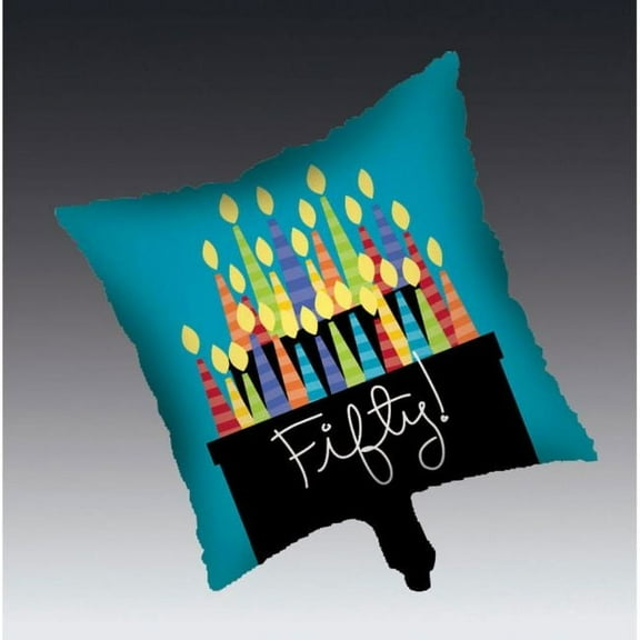 Great 50th Birthday 18-inch Foil Balloon