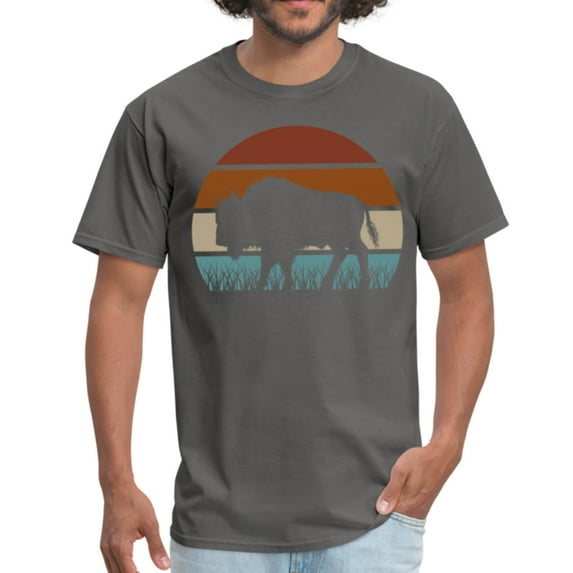 Great American Bison Buffalo Vintage Sunset Unisex T-Shirt