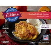 Great American Cobbler Handcrafted Peach Cobbler, 32 oz (Frozen)