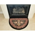 thumbnail image 1 of great american distributors hp.03.bk.c8 2 ft. 2 in. x 3 ft. 3 in. perfection mersin ii rug, black, 1 of 2